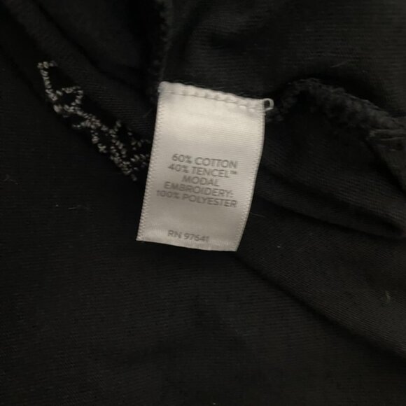 J. Jill V neck pullover tunic blouse black 3/4 sleeve cotton/tencel 3X - Picture 7 of 7